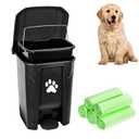 Dog Waste Container Outdoor Dog Poop Trash Can Outside Dog Poop Bin