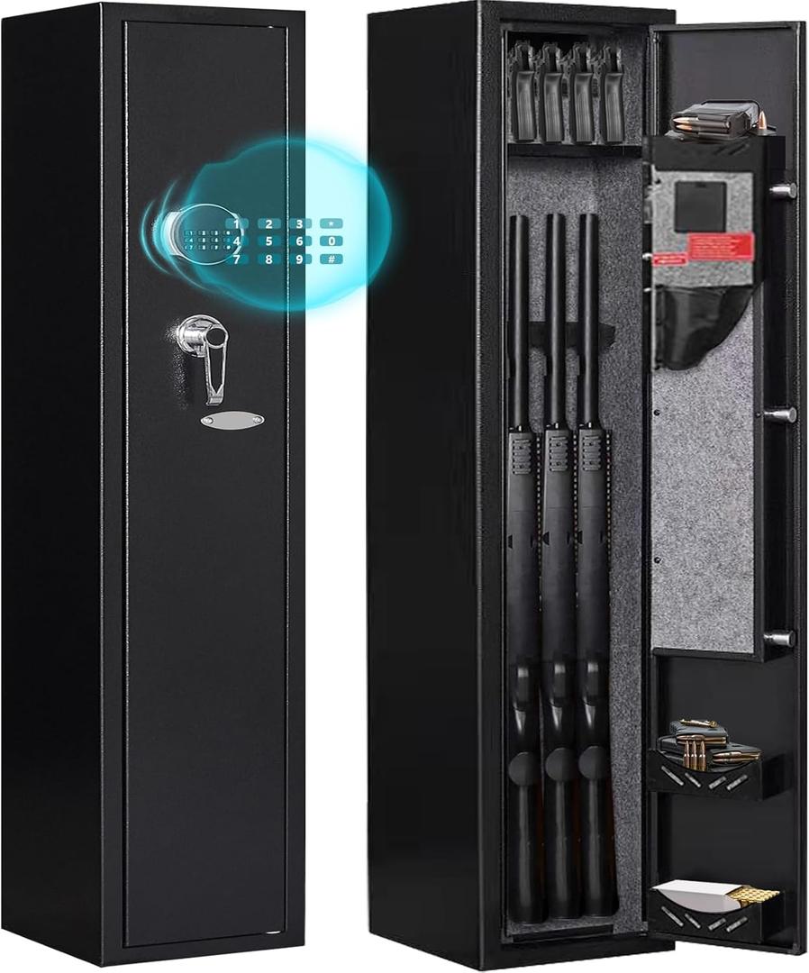 KAER 2-Gun Safes for Home Rifle and Pistols Electronic Gun Security Cabinet Quick Access Gun Rifle Gun Security Cabinet Safes Gun Cabinet for Shotguns with Built-in Removable Storage Shelf-1.73 KAER 2-Gun Safes for Home Rifle and Pistols Electronic Gun Security Cabinet Quick Access Gun Rifle Gun Security Cabinet Safes Gun Cabinet for Shotguns with Built-in Removable Storage Shelf-1.73