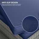 14 Pcs Outdoor Cushion Covers Patio Cushion Slipcovers Replacement Splash Proof with Zipper for Outdoor Furniture, Patio Sofa Couch 3 Sizes, Covers Only
