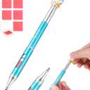 Diamond Art Pen Refillable Wax Pen for Diamond Painting, Metal 5D Diamonds Art Accessories Pens with a Multi Placer, Blue