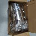 Stainless Steel Car Exhaust Tip, 2.5" Inlet 3.4" Outlet Chrome Tail Throat Pipe Exhaust Muffler Pipe Tip Fit 1.5"- 2.25" Diameter Pipes, Exhaust Tailpipe Car Modification Accessory (Curved)