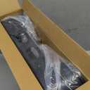 Non-Slip Step Stool for Adults & Seniors  3.4" Low Profile Wide Platform 600lbs Capacity  6 Stability Feet Bed Step for High Beds, Bath & Car  Portable with Handles, Black