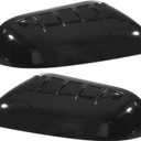 uxcell 1 Pair Left Right Gloss Black Top Half Mirror Cover for Ford Explorer 2011-2015