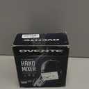 OVENTE 5-Speed Corded Electric Hand Mixer with Stainless Steel Whisks, Compact Portable Design with Snap-On Storage Case,150W Lightweight Handheld Mixer for Baking & Cooking, Black HM151B