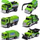 Oriate Sanitation Educational Mini Die-cast Car Model Set 1:64, Sewage Suction Cleaning Car, Garbage Trucks & Other Indoor & Outdoor Toy Car, Christmas, Birthday Gift for Boys and Girls 3+