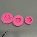 Zixiang Bloom 3D Rose Flower Silicone Mold Peony Flower Fondant Molds For Cake Decorating Soap Candle Making Candy Chocolate Polymer Clay Gum Paste Set Of 3