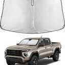 EcoNour Windshield Sunshade Compatible for GMC Canyon 2023 2024 2025 | Sun Visor for Front Windshield & Window Sun Shade Cover, UV Heat Blocker & Protector, Car Accessories