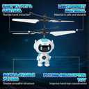 Flying Robot Toys for Kids, Flying Ball Hand Operated Drones with LED Light Indoor Rechargeable Mini Drone Helicopter Easter Gifts for Boys Girls Age 6-8 9 10 11 12+ Years Old