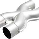 MagnaFlow Performance Exhaust Tru-X Crossover X-Pipe 10791: 2.5"/2.5" Inlet/Outlet, Stainless Steel