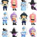 12Pcs K Pop Demon Hunters Action Figure,Demon Hunters Keychains Holder Car Key Ring Mobile Phone Bag Hanging,Unique Action Figures Decorations Gifts for Fans Office Room Figurine Decor