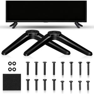 PRETYZOOM Tv Stand for 32-55 Inch Tvs Tabletop Mounting Bracket with Screws Compatible with Tc Brackets Stable Non-Slip Base Easy Installation 8.26X2.36X1.18 Inches