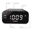 Timex Alarm Clock with Large Display, Digital Alarm Clock for Bedroom Includes 120V Universal Power Adapter (T121B - Black)