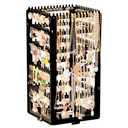 17Dec 360 Rotating Earring Holder Organizer Stand,5 Tiers Acrylic Jewelry Organizers and Storage,Stud Earring Organizers and Storage,212 Holes and 212 Grooves for Earrings Necklaces chain bracelet