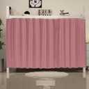 Bottom bunk Bed Curtain 200 * 120cm,Pink Curtains for The Bottom bunk,Dorm Blackout Bed Curtains with Black Shading Coating for Girl Student Single Sleeper (47"W x 78"L (Pack of 1)
