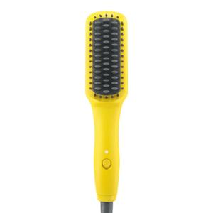 Drybar The Baby Brush Crush Mini Heated Straightening Brush, Corded Electric, Yellow