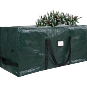 Large Christmas Tree Storage Bags Heavy Duty Tree Bags Holiday Storage Bags Protects From Moisture Or Dust,Alternative To Xmas Tree Storage Box (Green, 7.5 Ft)