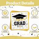 2026 Graduation Party Decorations, 50 Pack Cocktail Napkins for Congratulation Party Decor Supplies, Disposable Paper Napkins for College High School PhD Nurse Law School Graduations