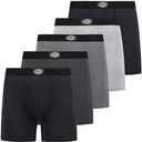 Dickies 5 Pack Mens Boxer Briefs With Pouch, Moisture Wicking Performance Underwear For Men (S)