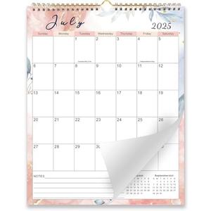 Wall Calendar 2025-2026,Spiral Bound 18 Month Calendar,14”x11” Wall Calendar from July 2025 to December 2026,Academic Monthly Planner with Thick Paper for Office Home Planning & Organizing. 3 Pack