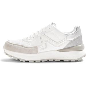 LUCKY STEP Women's Retro Fashion Casual Sneakers Colorblock Platform Classic Trendy Trainning Anti-Slip Tennis Travel Walking Shoes (9)