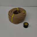Natural Jute Hemp Rope (2 Inch x 50 Feet) Thick Manila Rope for Docks, Railings, Climbing, Tug of War, Decorating