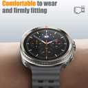 3 in 1 Metal Case for Samsung Galaxy Watch 8 44mm with Screen Protector, Rugged Metal Bumper [Turning into Classic Upgrade] with 9H Tempered Glass Film + Back Cover for Galaxy Watch 8 44mm