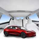 Off-White Roof Sunshade for 24-26 Tesla Model 3 Highland