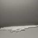 White Tension Curtain Rod 51-165In, Long Adjustable Tension Rods No Drilling for Window or Bathroom, Outdoor Curtain Rods for Patio, Easy to Install, Never Rust, Rod Diameter 1.26 Inches-White