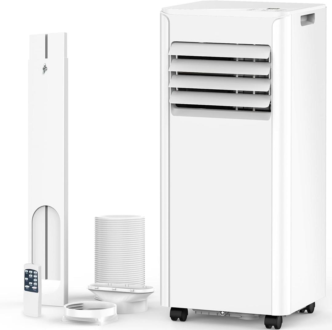 Electactic Portable Air Conditioners 8000 BTUs, Portable AC unit Cools Up to 350 sq.ft,3-in-1 Free Standing Cooling AC Unit with Fan & Dehumidifier, Portable AC with Remote Control,24H Timer