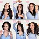 3 x Heatless Curler Set,Heatless Silk Curls for Long Hair,No Heat Large Rollers Overnight,Rubber Curling Rods (Pink1)