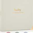 Keepsake Baby Memory Book for Boys and Girls Timeless First 5 Year Baby Book Neutral Journal Scrapbook or Photo Album - Record a Milestone for Every Event from Birth to Age 5