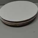 12 Inch White Round Cake Board - Sturdy Corrugated Cardboard Circle Base for Cakes - Disposable Plates 12-Pack