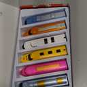 Bullet Train Pull Back Toy High Speed City Train Modern Locomotives for Kids Toddle Boys - Bundle of 12