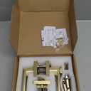 goldenwarm Exterior Door Lock Set Gold Front Door Lock Set, Heavy Duty Zinc-alloyed Front Door Handle and Deadbolt Set (1 Pack)