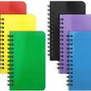 6 Pack Small Spiral Notebook Pocket Notebook 3x5 Spiral Notepads With Lined Pages, Small Top Spiral Notebook Little Mini Memo Steno Note Pads for Outdoor Home Office College School