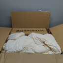 CozyLux Oversized Queen Comforter Set Beige, 7 Pieces Bed in a Bag Comforter Set with Sheets, Luxury Soft Bedding Sets with Down Alternative Comforter, Fitted Sheet, Flat Sheet, Pillowcases & Shams