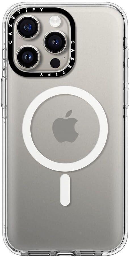 Clear iPhone 15 Pro Case [Not Yellowing / 6.6 ft. 3X Military Grade Drop Protection/Compatible with Magsafe] - Clear