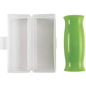 OXO Good Grips Silicone Garlic Peeler with Stay-Clean Storage Case,Clear,1EA