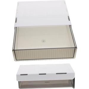 2pcs Invisible Storage Boxes Dividers Japanese Style Desktop Storage Box Shallow Organizers