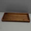 MAONAME Bathroom Vanity Tray, Rustic Long Narrow Tray, Rectangle Farmhouse Wood Trays, Countertop Organizer Trays for Candle, Perfume, 15.7" L x 6.8" W