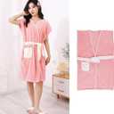 1Pc Soft and Fluffy Coral Fleece Bathrobe Suitable for Home Use Bath Towel and Casual Loungewear 140 * 93cm