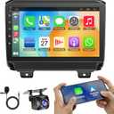 8 Core+64GB Car Radio for Jeep Wrangler JL 2018-2021 & Gladiator JT 2020-2021, Android 15 Car Stereo Support Wireless Carplay & Android Auto Bluetooth Voice Control/DSP/EQ/FM WiFi Backup Camera