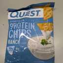 Quest Nutrition Ranch Tortilla Style Protein Chips, 19g Protein, 4g Net Carb, High Protein, Low Carb, Gluten Free, 1.1 Ounce (Pack of 12), BB AUG092026