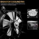 620-219 Radiator Cooling Fan Assembly Fits for 2001-2005 Honda Civic 1.7L Replaces OE HO3115115 19030-PLC-003