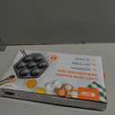 Commercial CHEF Danish Aebleskiver Pan, Pre-Seasoned Cast Iron, Seven Sections For Mini Puffs and Pancake Balls, Works on All Cooktops Including Induction, Outdoor Cookware for Grills, CHCI4105 (7)