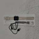 1.83" HD Smart Watch, 30 Days Battery Life, Sleep/Heart Rate/SpO2/Blood Pressure Monitor, Calls/Messages/Notifications, 5ATM 110+ Sports Modes Fitness Tracker Watch, for Women & Men/ Android & iPhone (Silver-Beige)