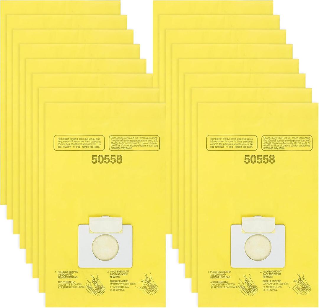 16 Pack 5055 Vacuum Bags Replacement Fit for Kenmore Canister Type C/Q 50555 50558 50557 and Type C-5 C-18