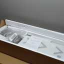 5" W Floating TV Stand with LED Lights & Power Outlets Wall Mounted Entertainment Center, TV Shelf, Long TV Stand for Living Room, Wood Media Console Shelf for Bedroom, Black