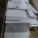 DUMOS Vanity Desk Makeup with Mirror LED Lights, White Table with Power Outlet 3 Drawer, 4 Storage Shelves & 2 Cabinets, 3 Lighting Modes & Adjustable Brightness, Dressing Tables for Bedroom