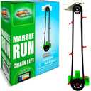 Marble Genius Automatic Chain Lift - Marble Run Accessory Add-On Set for Creating Exciting Mazes, Tracks, and Races - Endless Fun, and Creativity, Experience The Thrills of Marbles Racing